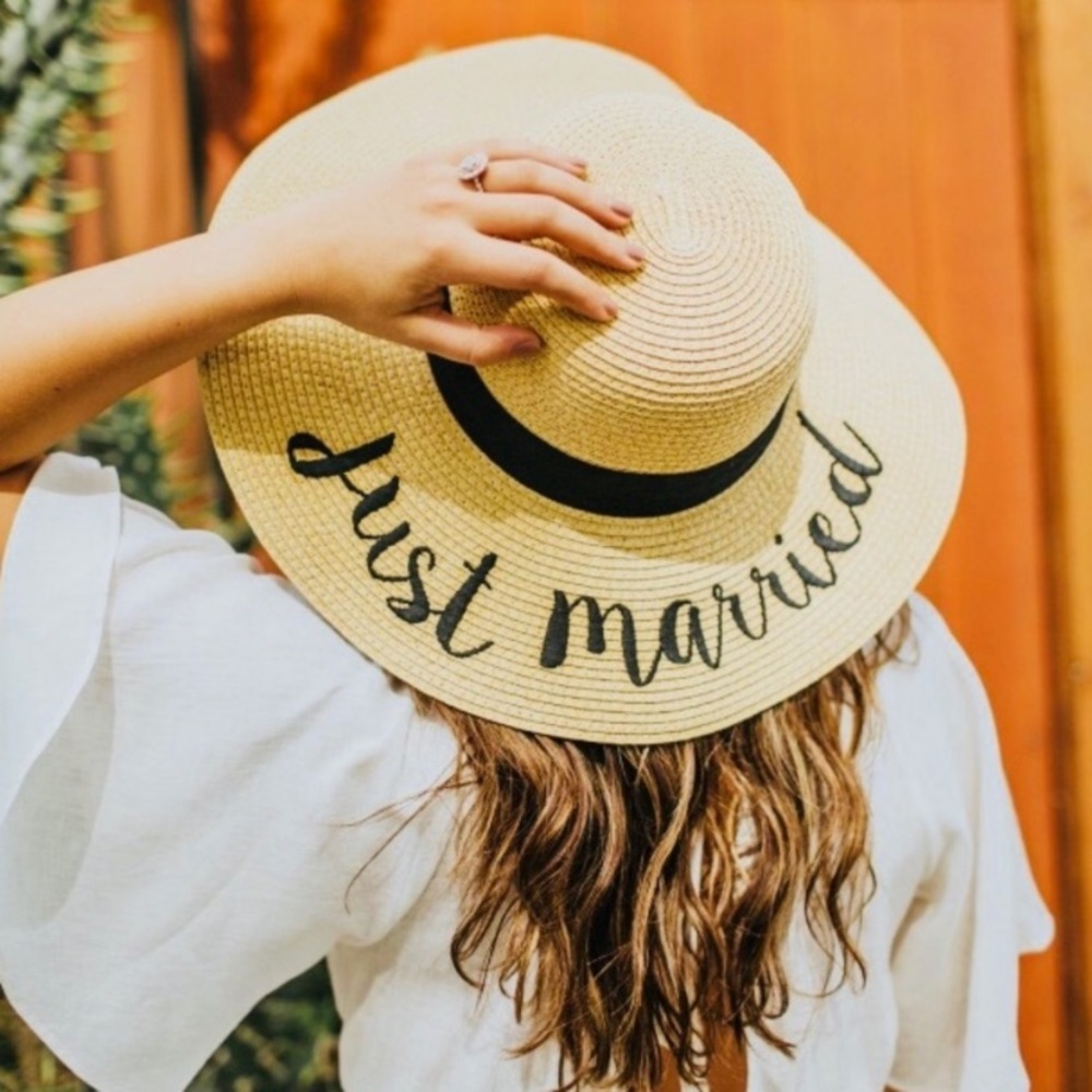 Beautiful “Just Married” Hat